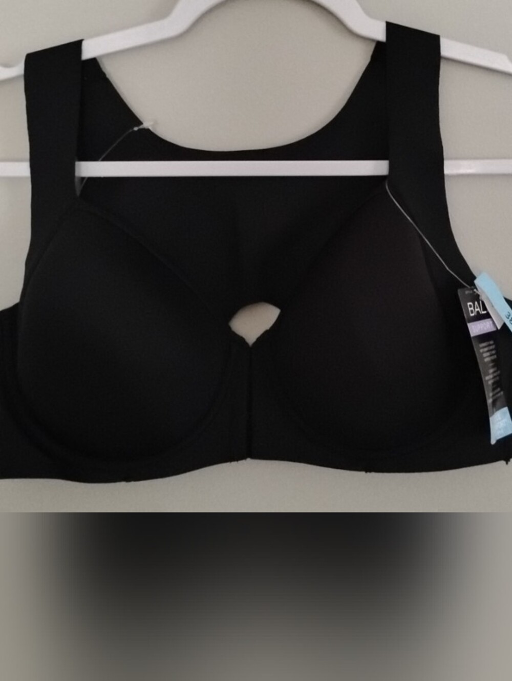 Bali Black Full-Coverage  Support Bra